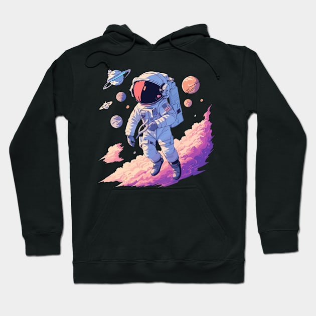 Astronaut in the space Hoodie by DesignVerseAlchemy